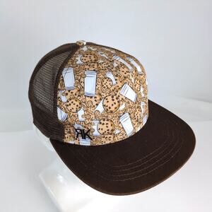 RK Milk & Chocolate Chip Cookies Trucker Mesh Baseball Hat Ball Cap Snapback